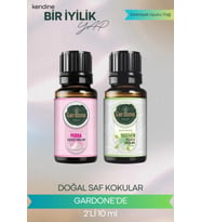 Pudra + Yasemin ( Oda Kokusu Aroma Terapi Buhurdanlık / Difüzör Yağı ) Set 2 Adet x 10 ML