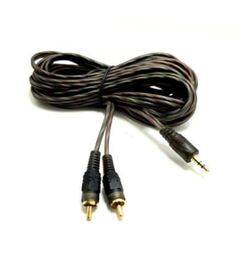 ROSE 2RCA-3.5mm 1.5mt Stereo Gold Aux Silikon Kablo