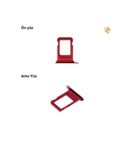 Uyumlu İphone 14 Sim İç Yuvası Çiftli Kırmızı Çiftli sim yuvası ikili sim tepsisi çiftli sim aparatı dual sim çekmecesi