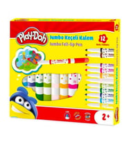 Play Doh 12 Renk Jumbo Keçeli Kalem Seti PLAYKE020