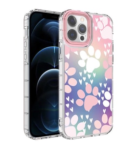 iPhone 13 Pro Kılıf Renkli Desenli Sert Silikon Zore Korn Kılıf NO7