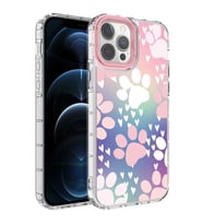 iPhone 13 Pro Kılıf Renkli Desenli Sert Silikon Zore Korn Kılıf NO7