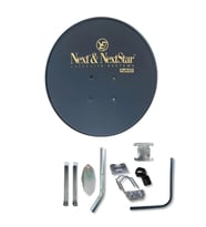 Next Televizyon Çanak Anten Takımı Siyah Full Set  80Cm Çanak Anten + Çiftli Lnb + Kablo