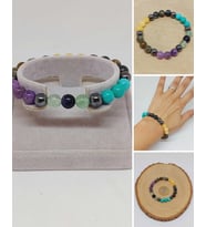 Balık Burcu Doğal Taş 8mm Unisex Bileklik (55728)