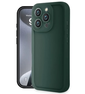 iPhone 16 Pro Max Kılıf Viera Silikon - Koyu Yeşil