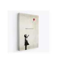 Banksy Kırmızı Balonlu Kız Dekoratif Modern Kanvas Tablo-4962