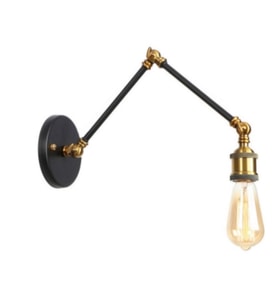 RİOLİGHT RETRO ÜÇ MAFSALLI METAL APLİK (Siyah - Beyaz)