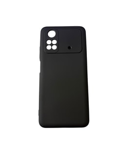 Poco M4 Pro ile Uyumlu Cappy Silikon Kılıf Siyah