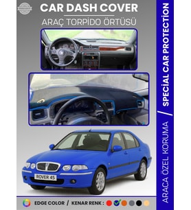 ROVER 45 (1999-2005) Torpido Örtüsü Ön Panel Halı Koruma Tam Uyum UV Koruma Hızlı Montaj
