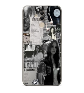 Huawei Mate 20 Lite Uyumlu Lana Del Rey Desenli Şeffaf Telefon Kılıfı