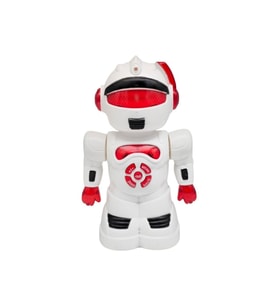Robot Çarp Dön Sesli Işıklı 15 fonksiyonlu Robot 25 Cm