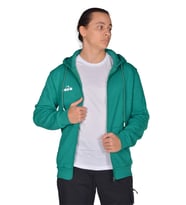 Diadora İmola - Erkek Yeşil Pamuklu Tam Fermuarlı Spor Sweatshirt