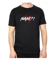 pilelistore- Unisex Bisiklet Yaka Baskılı Oversize T-Shirt - Siyah