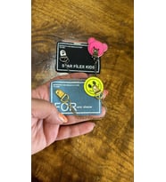 7X5 CM 2 ADET AYICIK VE GÜLEN YÜZ ZİNCİRLİ ARMA SET DİKİŞ AKSESUARI