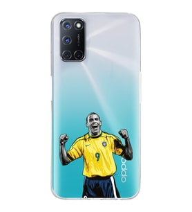 Oppo A52/A72/A92 Uyumlu Ronaldo Nazario Futbol Tasarımlı Şeffaf Telefon Kılıfı