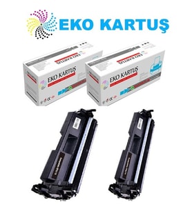 Eko Kartuş Hp Laserjet Pro Mfp M130FN Hp CF217A(17A) Ekonomik Avantajlı 2’li Paket Toner, (Siyah)