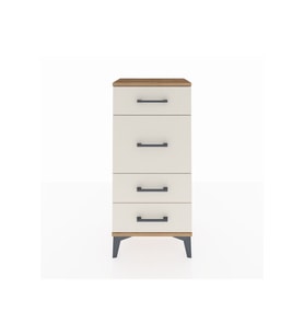 Arges Komodin 4 Çekmeceli 44x30x96 Çam-Aytaşı
