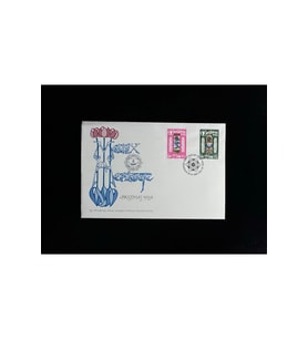 İsle of Man FDC 1984 Noel Temalı İlk Gün Zarfı