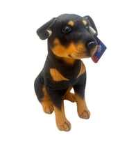43 CM Sevimli Peluş Köpek Oyuncak  Yumuşacık ve Dekoratif Peluş (Siyah)