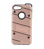 Uyumlu Model Apple iPhone 7 Plus Kılıf İron Tank Zırh Kapak (Rose)