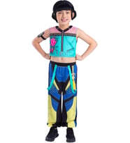 resmi KPop Demon Hunters Zoey çocuk kostümü, çocuklar için kostüm, beden 9-10 yaş