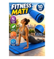 10 mm Fitness ve Kamp Matı – Çift Taraflı Kaymaz Yüzey, Hafif ve Taşınabilir