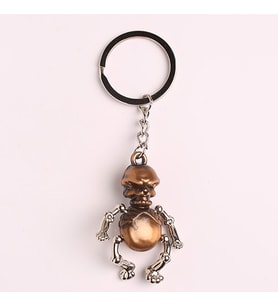 İSKELET TASARIMLI BRONZ-METAL ANAHTARLIK-ANAH384