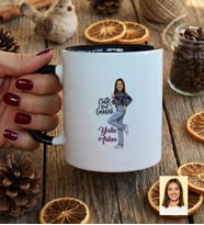 Kişiye Özel Karikatürlü Cute But Gemini İkizler Burcu Kupa Bardak Doğum Günü Hediyesi