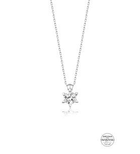 Union Swarovski Zirconia Kadın Tektaş Gümüş Kolye