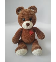 Aşık Ayıcık Uyku Arkadaşı Amigurumi Organik Oyuncak