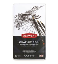 Derwent Graphic Dereceli Kalem Seti Soft (Sketching) 12'li Teneke Kutu 