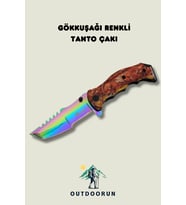 Gökkuşağı Renkli Tanto Çakı - 23 cm