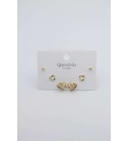 Çoklu Set Küpe - Altın