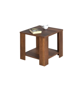 Adore Mobilya New Line Köşe Sehpa - Koyu Ceviz (Oslo Ceviz) 50x48x50 cm (GxYxD)