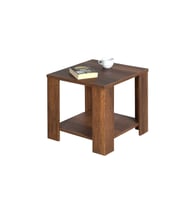 Adore Mobilya New Line Köşe Sehpa - Koyu Ceviz (Oslo Ceviz) 50x48x50 cm (GxYxD)