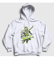 Presmono Unisex Beyaz Genji Oyun Overwatch Kapüşonlu Sweatshirt 358537tt