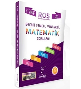Karekök Yayınları 2025-2026 Müfredat Karekök 8.Sınıf Beceri Temelli Yeni Nesil Matematik Soruları (Çok Renkli)