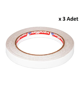 Bigpoint Çift Taraflı Bant 15 mm x 25 m x 3 Adet