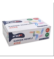 İnox Renkli Ataş 28Mm 50 li - 6 kutu