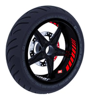Gp Racing Bayrak Kırmızı İç Jant Şeridi Sticker Çınar Extreme