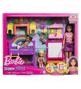 Barbie Skipper Bebek Bakıcılığı Eğlencesi Oyun Seti HND18 (Karışık)