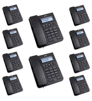 Karel TM145 Siyah Ekranlı Masaüstü Kablolu Telefon 10'lu Fırsat Paketi
