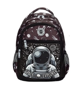 Vital İki Cepli Okul Çantası – Space Explorer Astronot Desenli Sırt Çantası