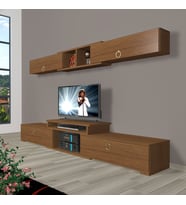Decoraktiv Flex 5 Mdf Gold Tv Ünitesi Tv Sehpası - Naturel Ceviz