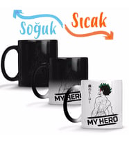 My Hero Midoriya Izuku Sihirli Kupa Bardak Porselen