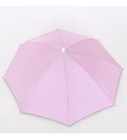 Kafa Şemsiyesi Pembe Yazlık Plaj Güneş Şemsiyesi Unisex Pembe