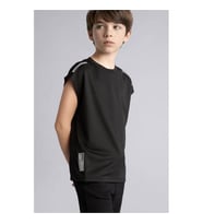 Defacto Spor Baskılı Siyah Erkek Çocuk Kolsuz T-shirt H2686A8/BK81