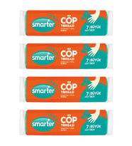 SMARTER 4 LÜ BÜYÜK BOY ÇÖP TORBASI 65x80 cm ( ÇÖP POŞETİ )