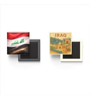Buzdolap Magnetleri - Irak Bayrağı ve Paper Cut Tema - 2'li Set Magneti
