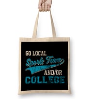 Go Local Sports Team And Or College Distressed Bez Çanta Uzun Saplı